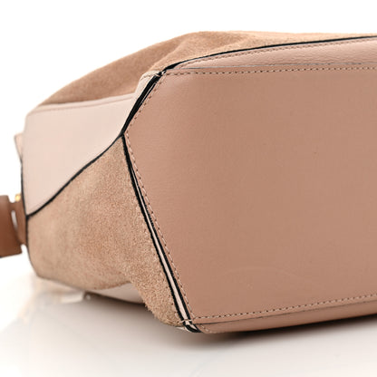 Loewe Calfskin Suede Small Puzzle Bag Blush 6 of 7