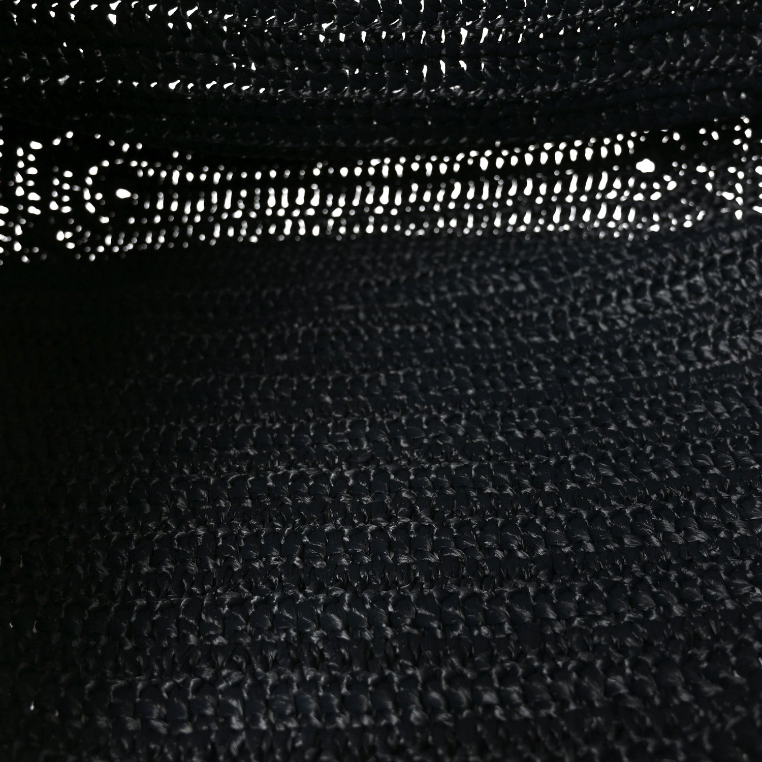 Saint Laurent Raffia Rive Gauche Tote Black 5 of 10