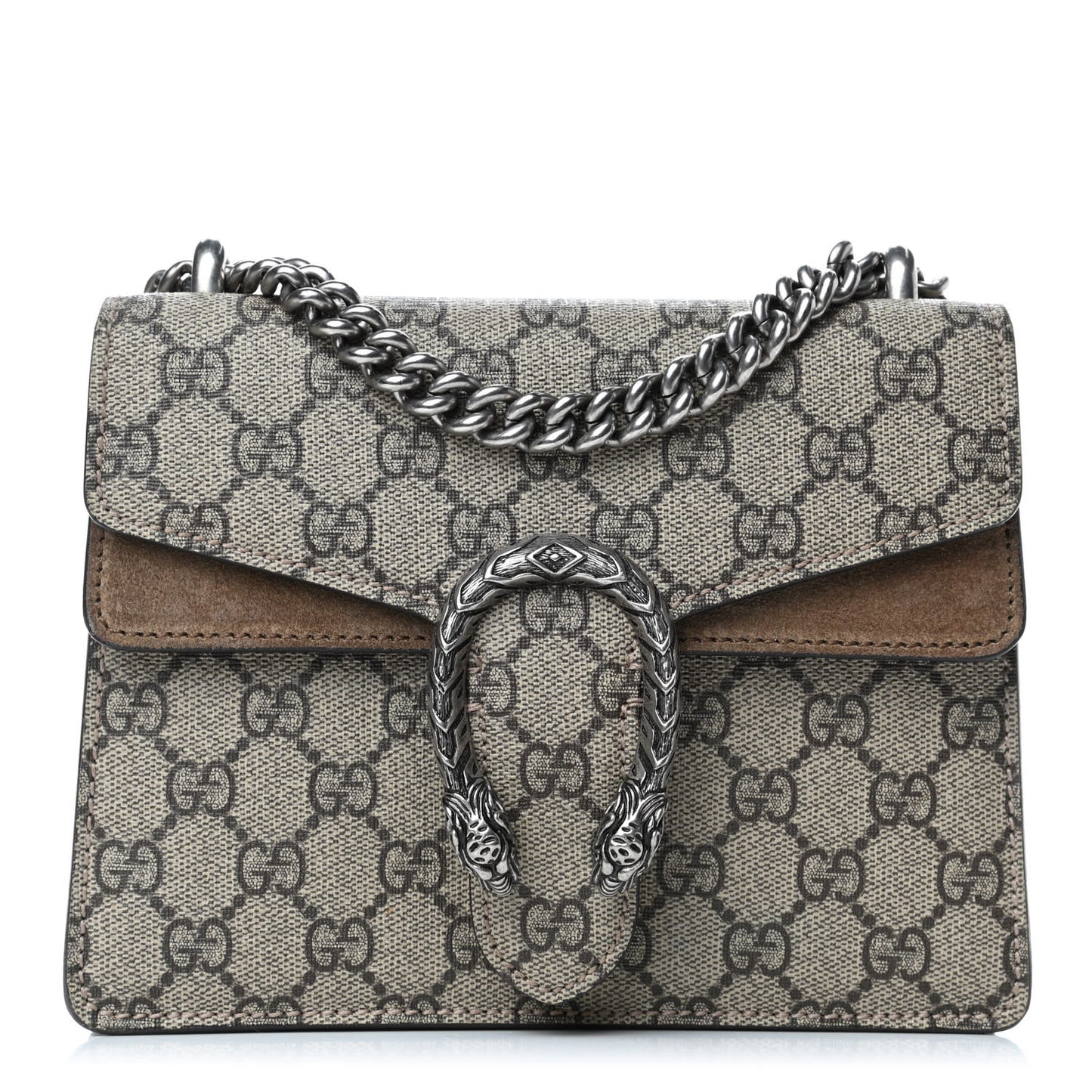 GG Supreme Monogram Mini Dionysus Shoulder Bag Taupe