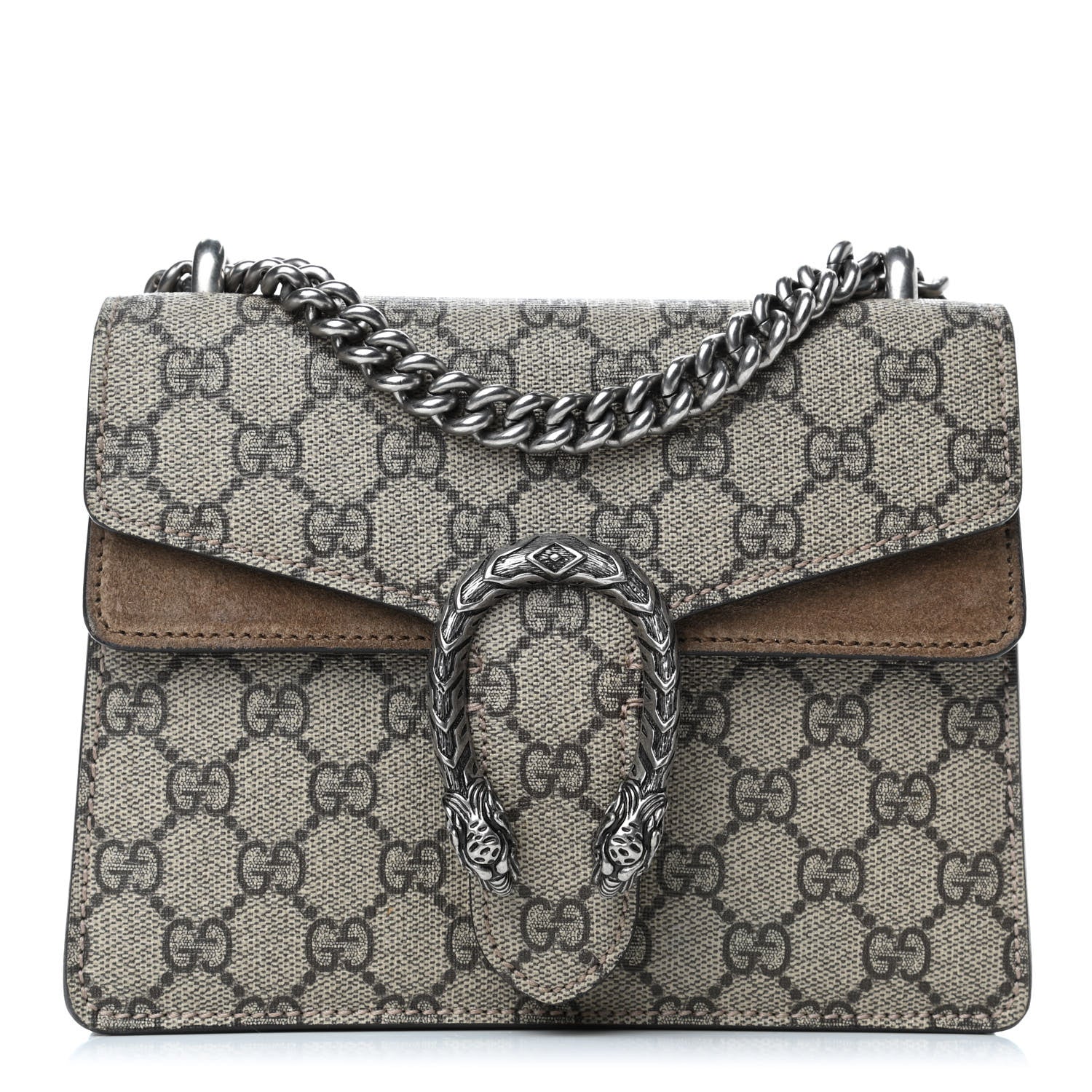 Gucci GG Supreme Monogram Mini Dionysus Shoulder Bag Taupe 1 of 5