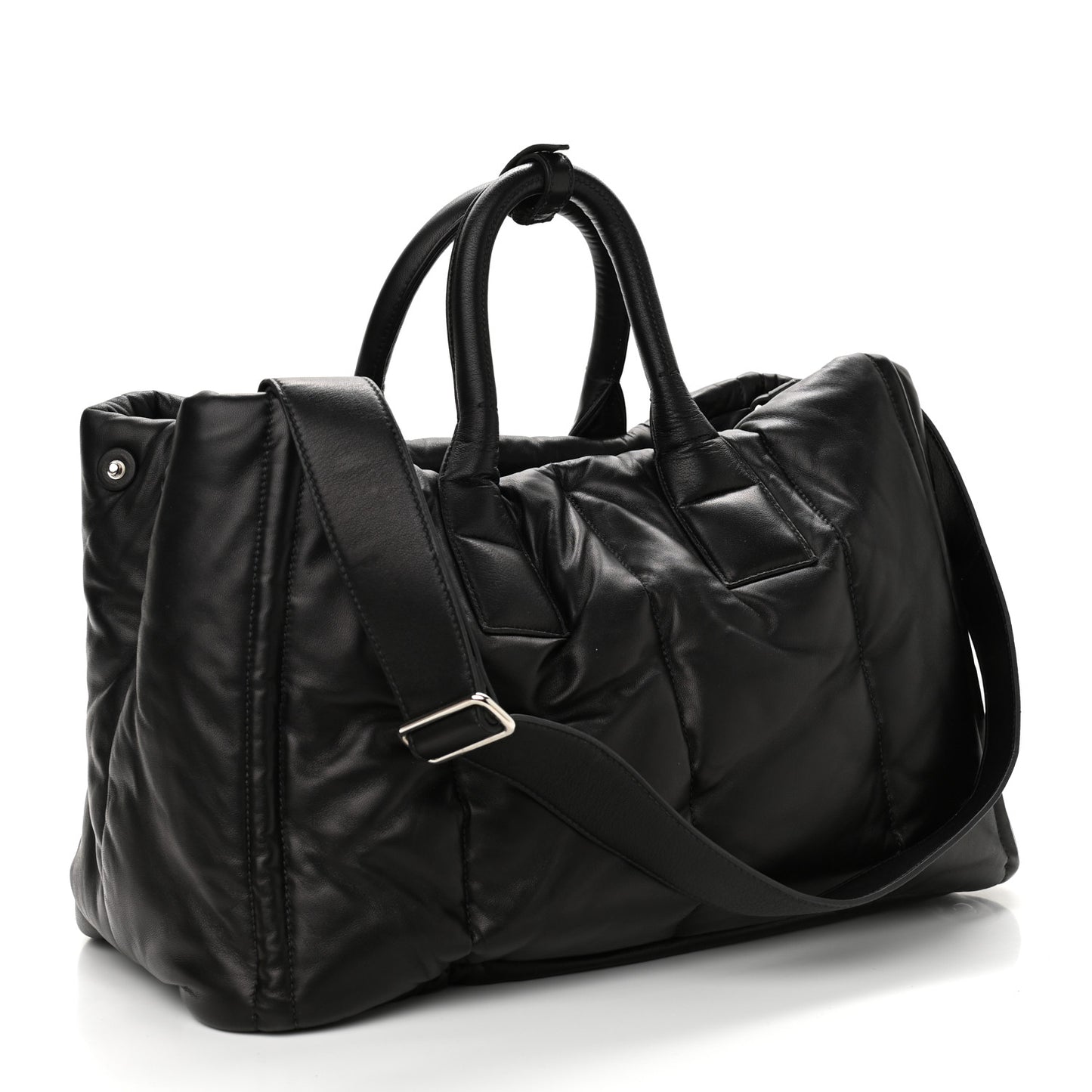 Nappa Bomber Tote Black