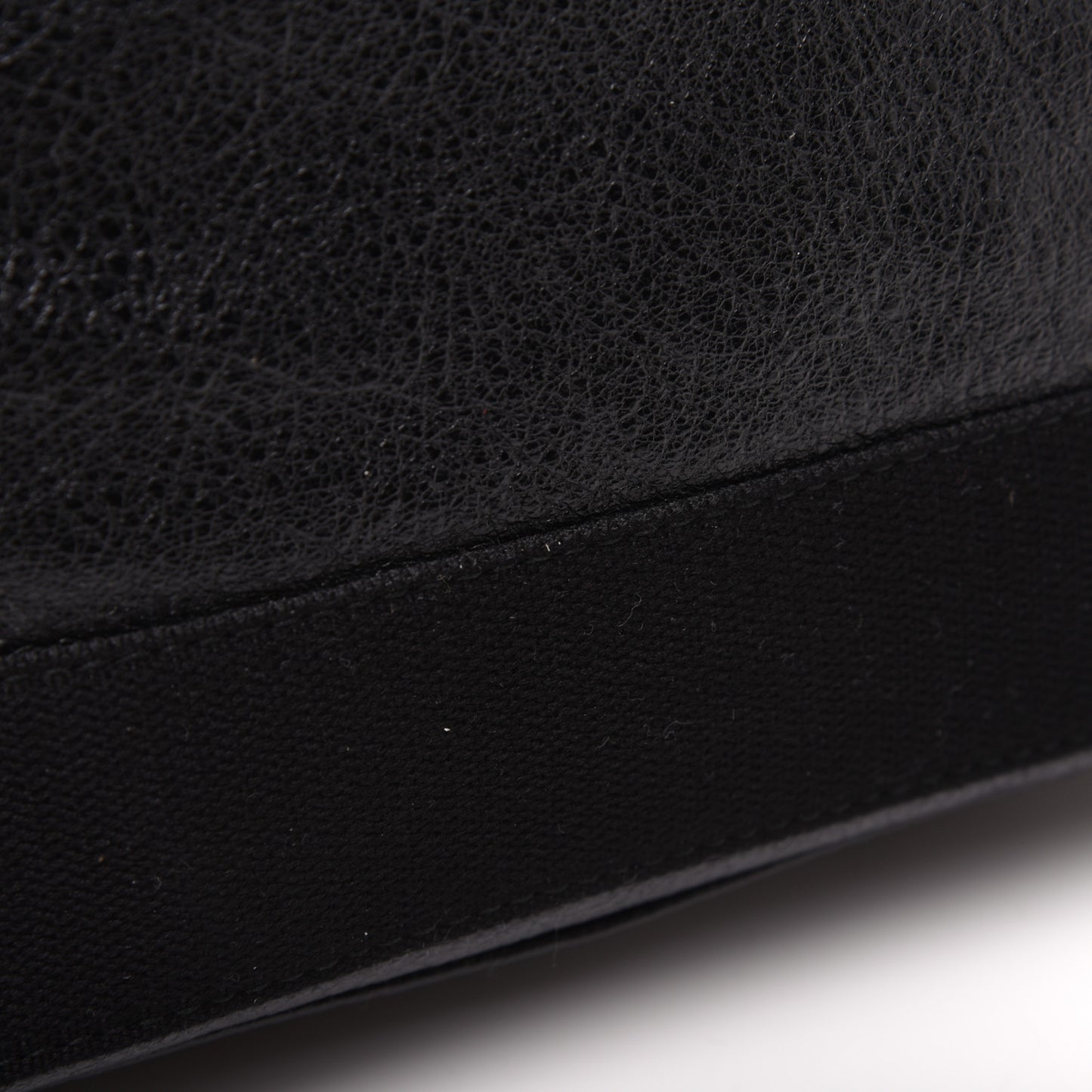 Agneau Stadio Ruban Viscose Navy Cabas Tote XS Black