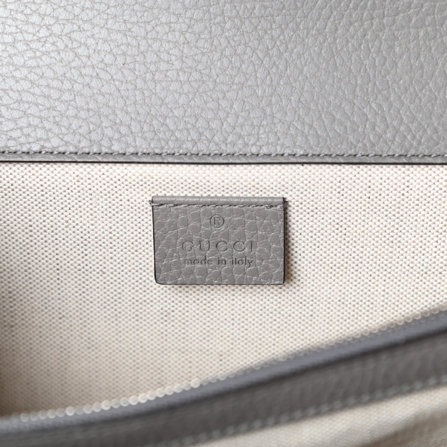 Gucci Pebbled Calfskin Small Dionysus Shoulder Bag Dusty Grey 6 of 9