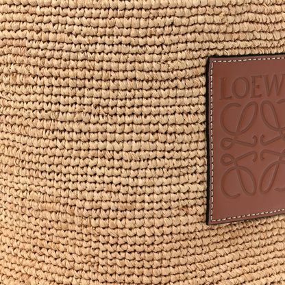 Loewe Calfskin Raffia Anagram Paulas Ibiza Pochette Bag Natural Tan 8 of 13