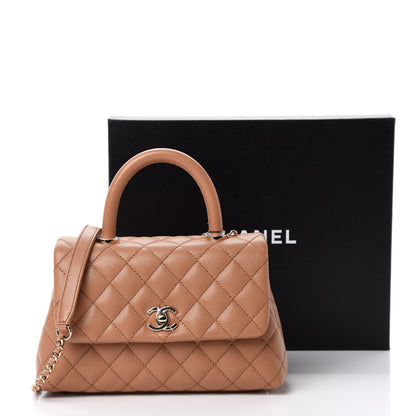 Chanel Caviar Quilted Mini Coco Handle Flap Brown 11 of 11