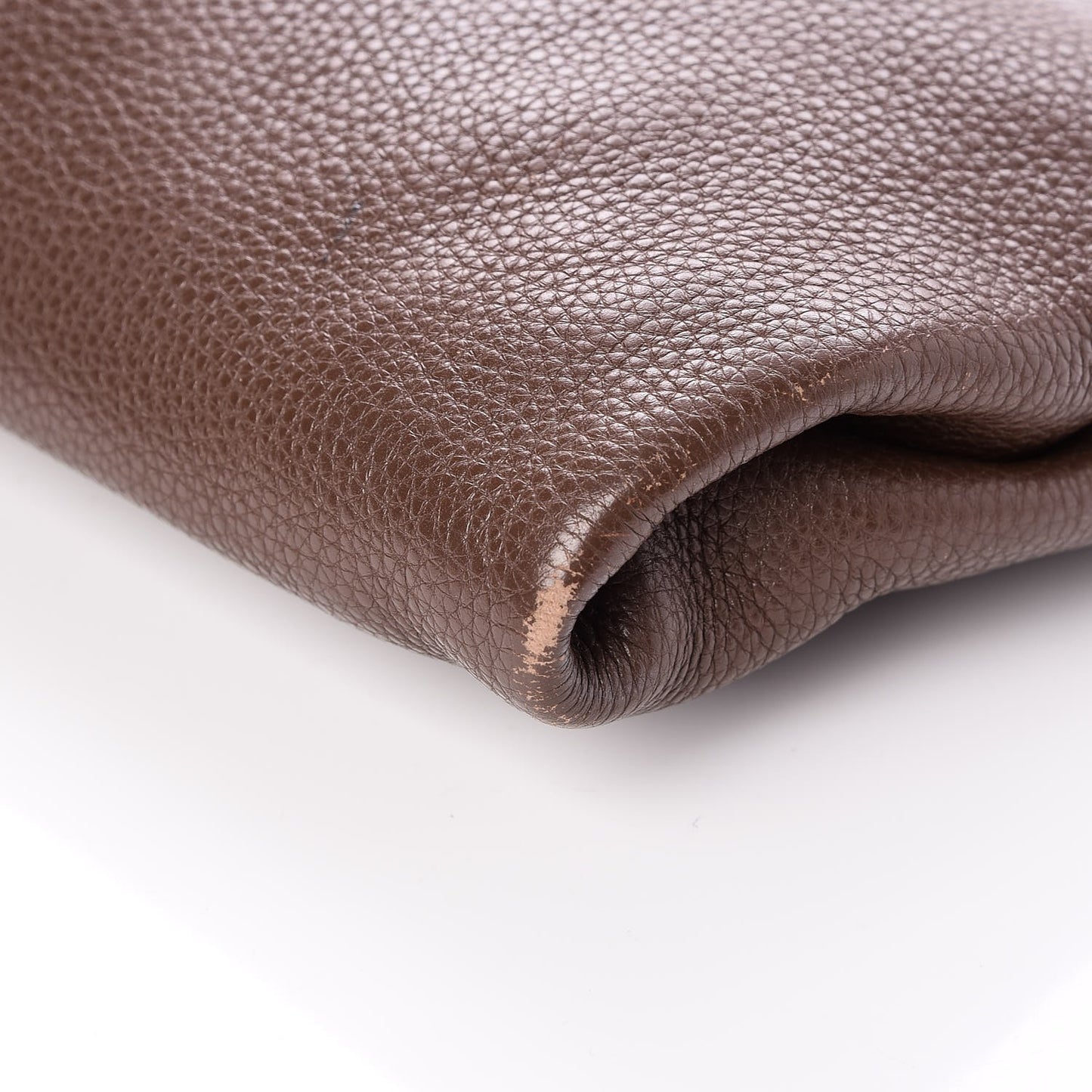 Vitello Daino Zippered Crossbody Bag Bruciato