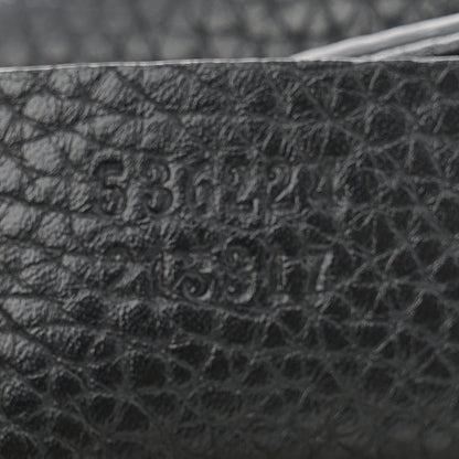 Gucci Pebbled Calfskin Medium Soho Flap Crossbody Black 7 of 10