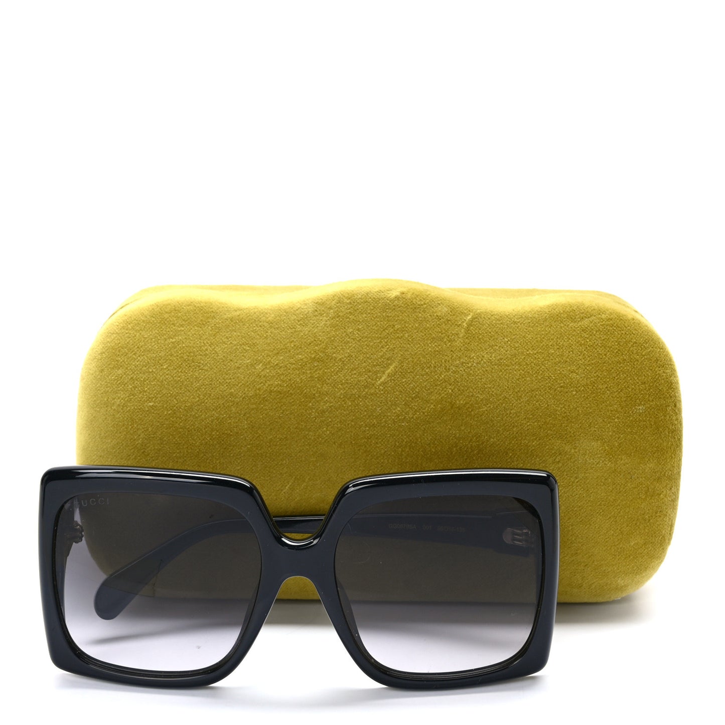 Acetate Square Frame Sunglasses GG0876S Black