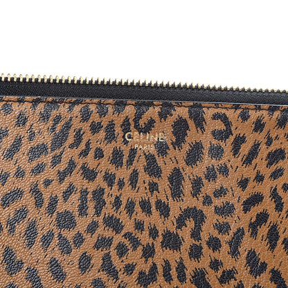 Celine Goatskin Leopard Printed Small Trio Crossbody Bag Brown Black 7 of 12