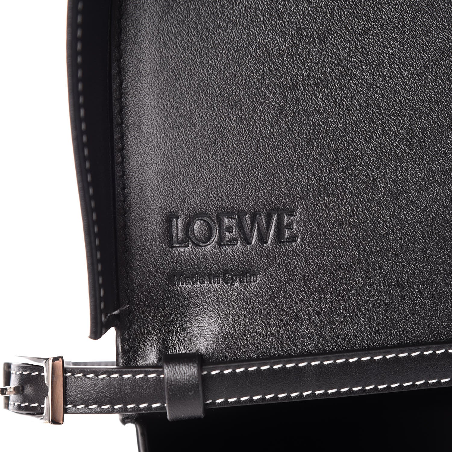 Loewe Smooth Calfskin Mini Heel Shoulder Bag Black 8 of 10