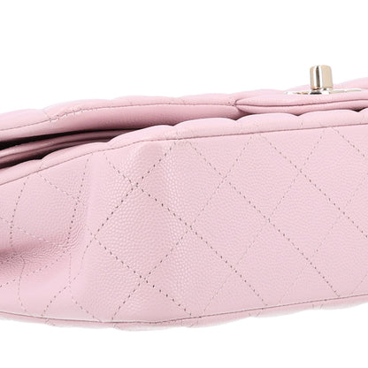 Chanel Caviar Quilted Medium Double Flap Light Pink 9 of 10