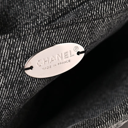 Chanel Denim Embossed CC Logo Print Mini Single Flap Black 5 of 13