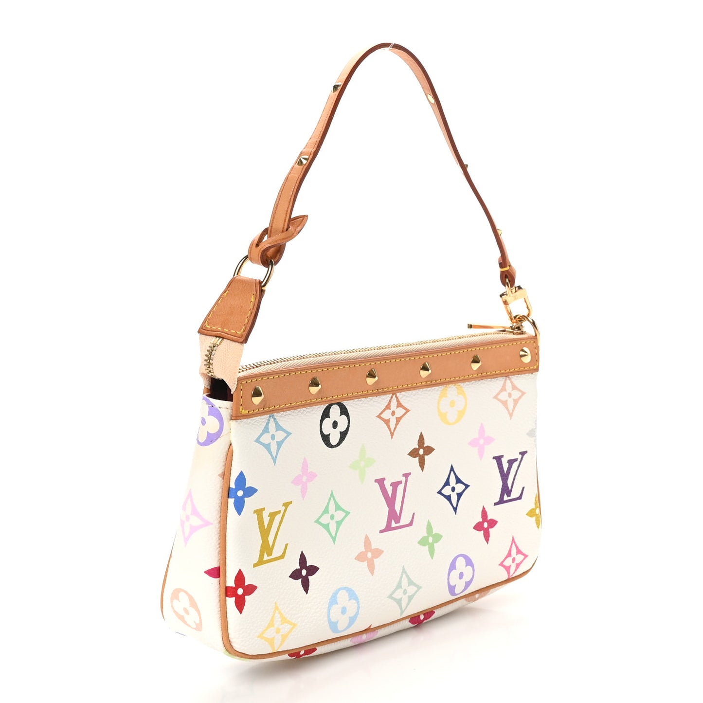 Monogram Multicolor Pochette Accessories White