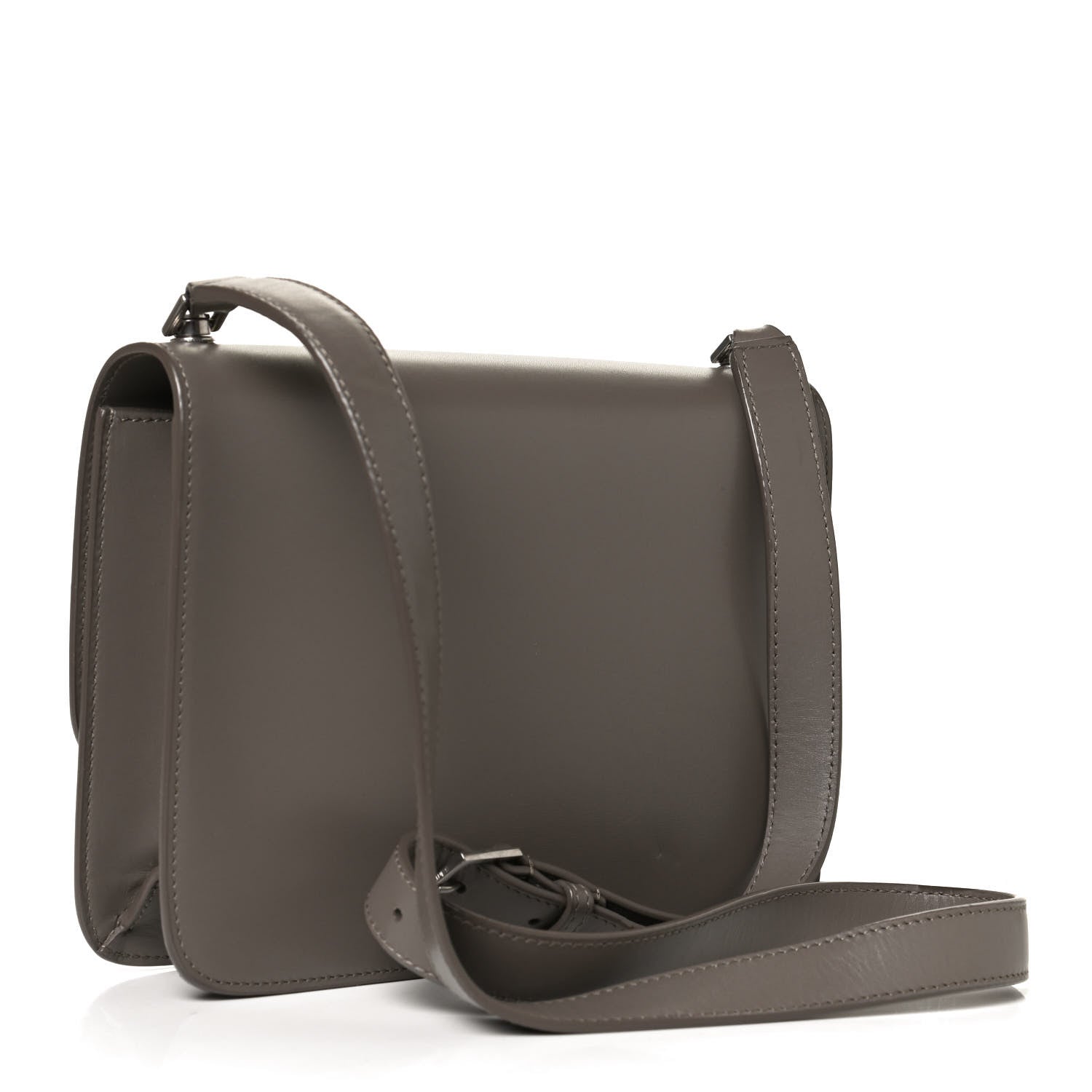 Saint Laurent Smooth Calfskin Carre Satchel Khaki 2 of 10