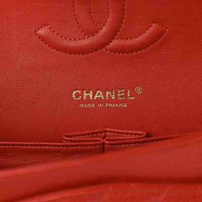 Chanel Caviar Quilted Medium Double Flap Orange 6 of 11
