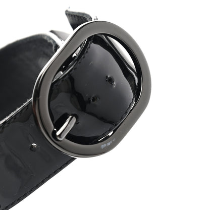 Valentino Garavani Patent Monochrome Roman Stud Ankle Strap 80mm Pumps 41 Black 9 of 9