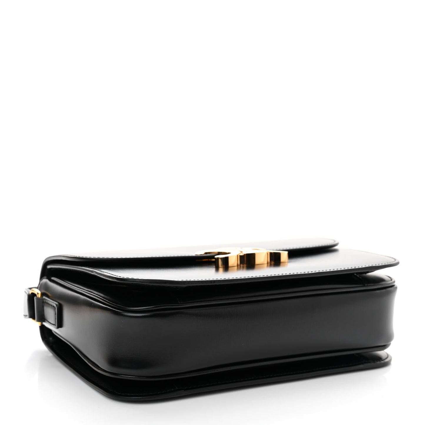 Shiny Calfskin Medium Triomphe Black