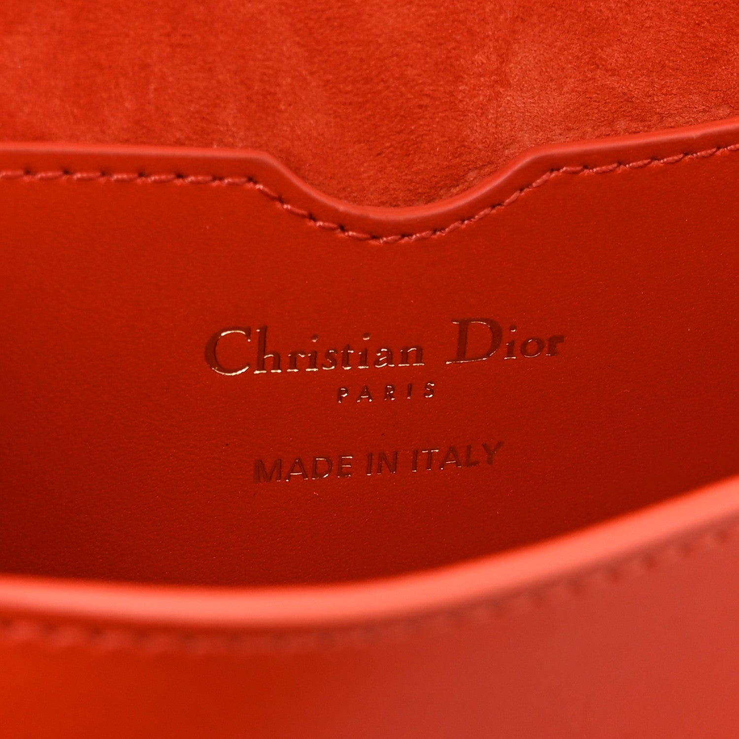 Christian Dior Box Calfskin East West Bobby Bag Orange 6 of 10
