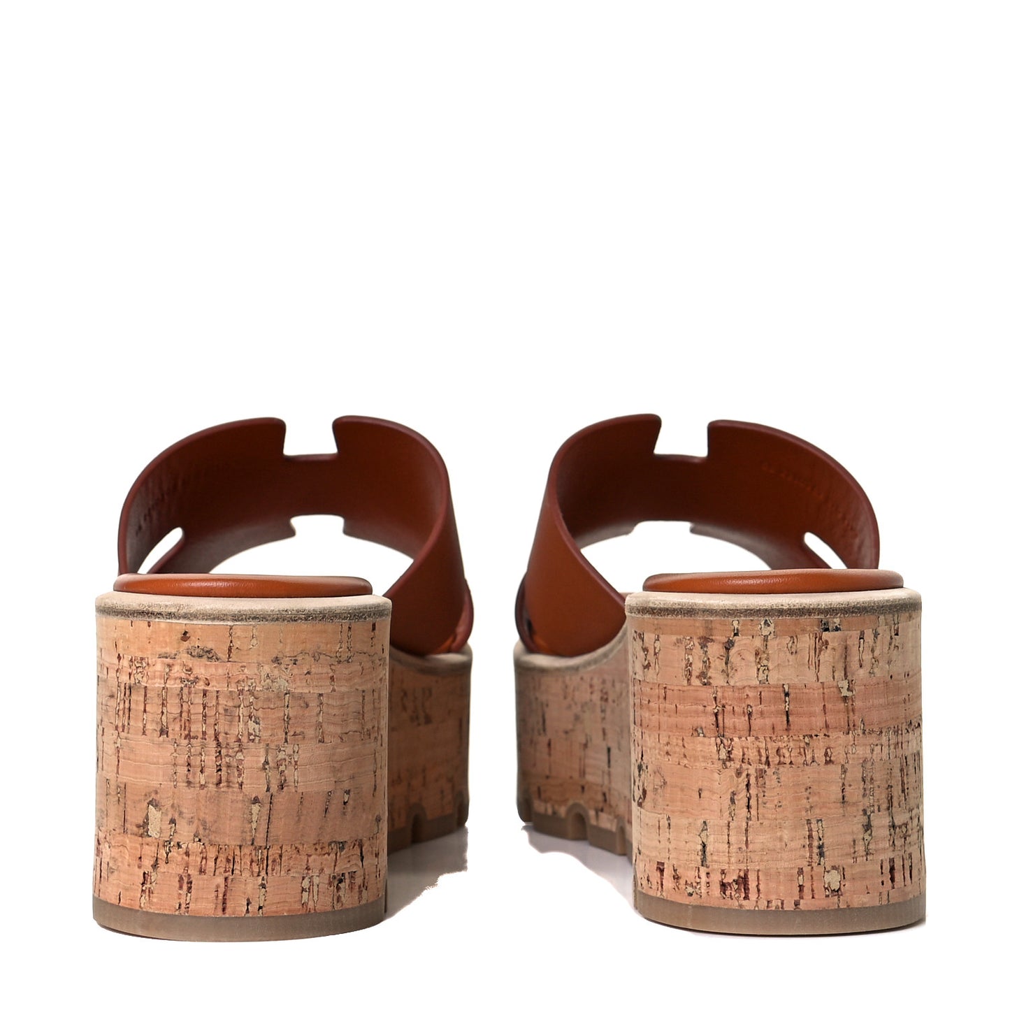 Calfskin Cork Eze 30 Sandals 37 Marron Glaise