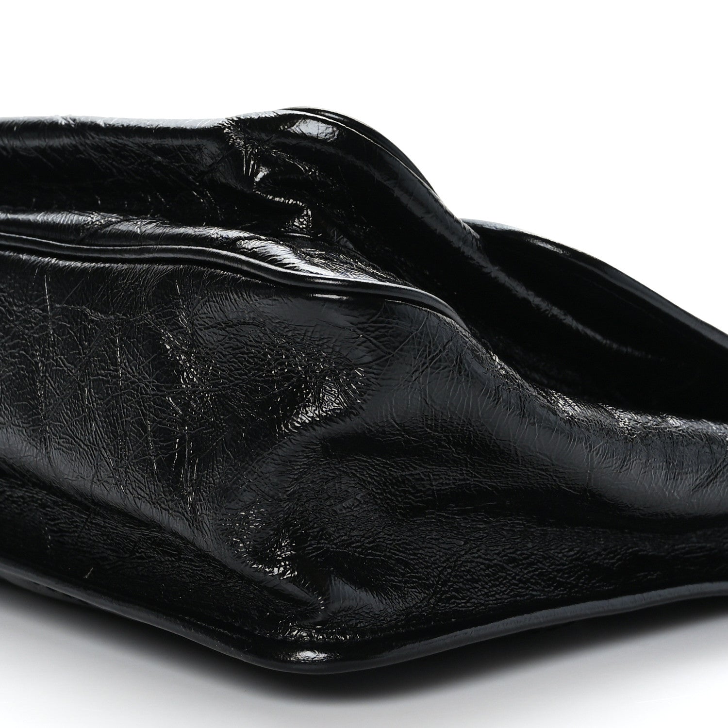 Saint Laurent Crinkled Calfskin Matelasse Monogram Large Niki Chain Satchel Black 9 of 9