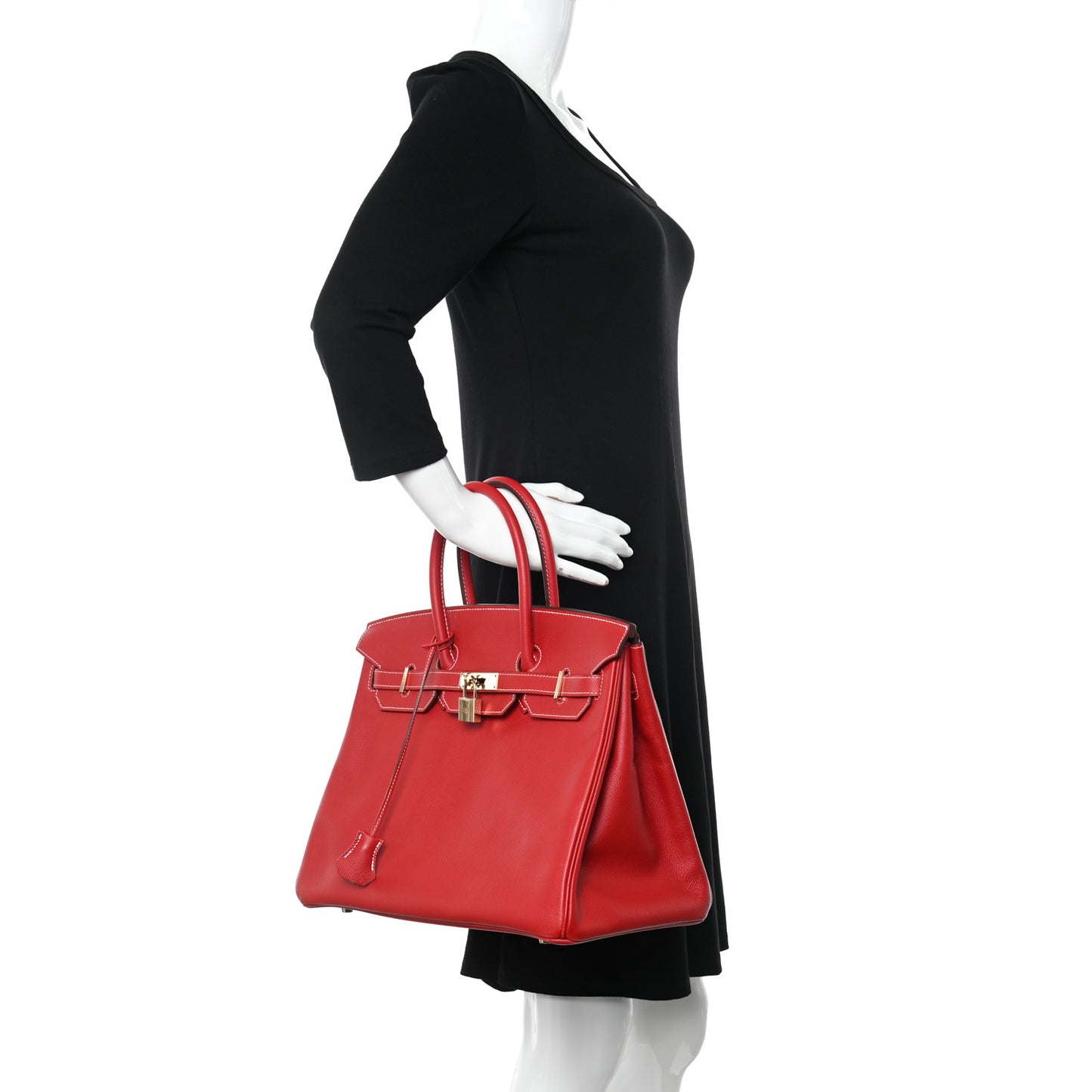 Epsom Candy Birkin 35 Rouge Casaque Bleu Thalassa