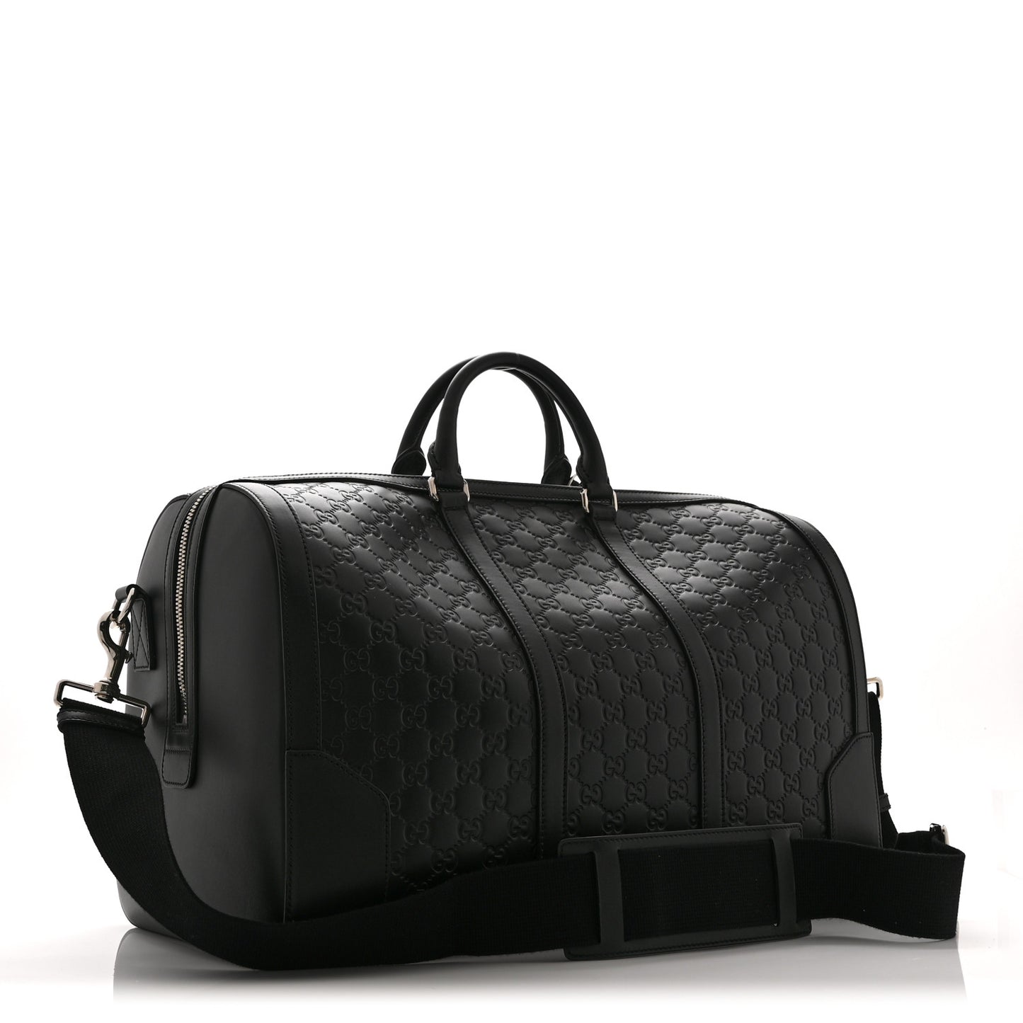 Guccissima Signature Medium Duffle Black