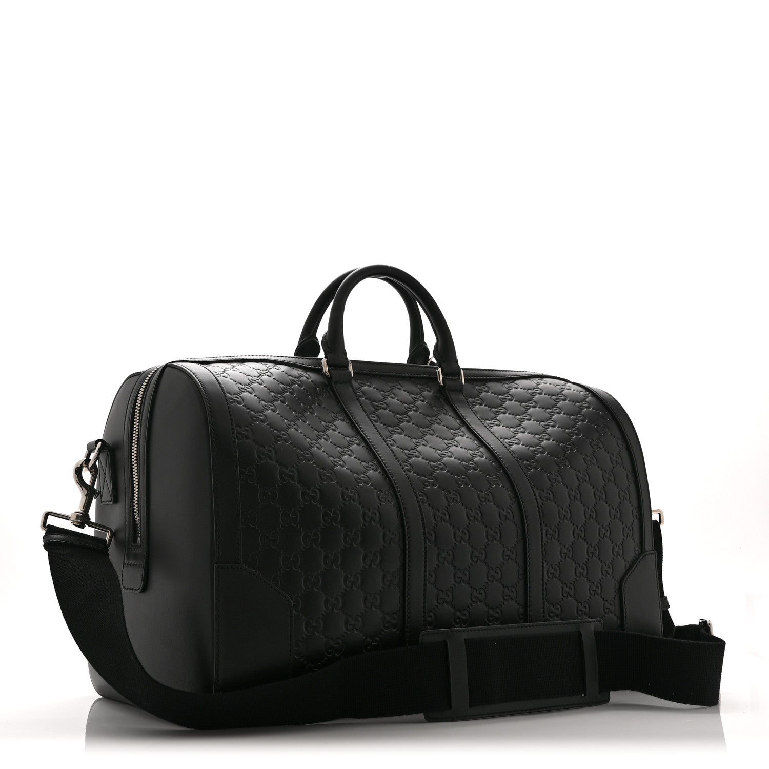 Gucci Guccissima Signature Medium Duffle Black 2 of 10