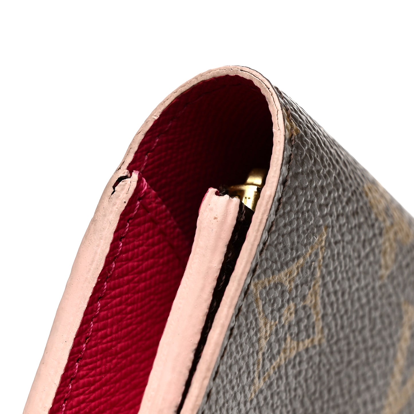 Monogram Bloom Flower Emilie Wallet Fuchsia