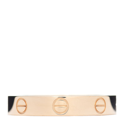 Cartier 18K Yellow Gold 3.5mm LOVE Wedding Band Ring 56 7.5 3 of 5