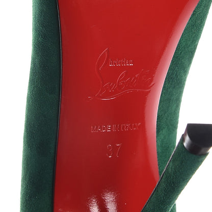 Christian Louboutin Veau Velours Decoltish 100 Pumps 37 Jungle 7 of 8