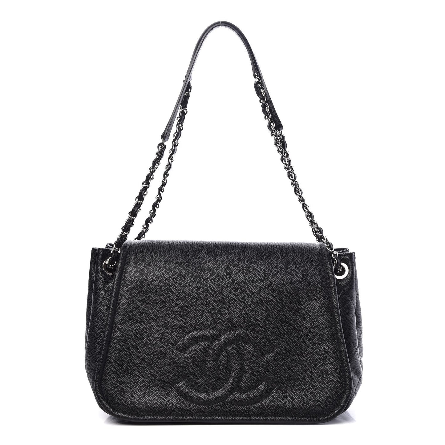 Caviar Timeless CC Accordion Flap Black