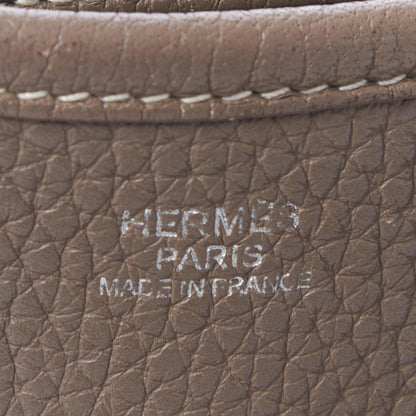 Hermes Taurillon Clemence Evelyne III GM Etoupe 8 of 9