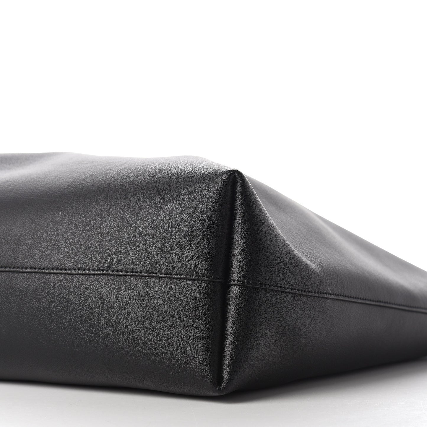 Calfskin Large Shopping Tote Black