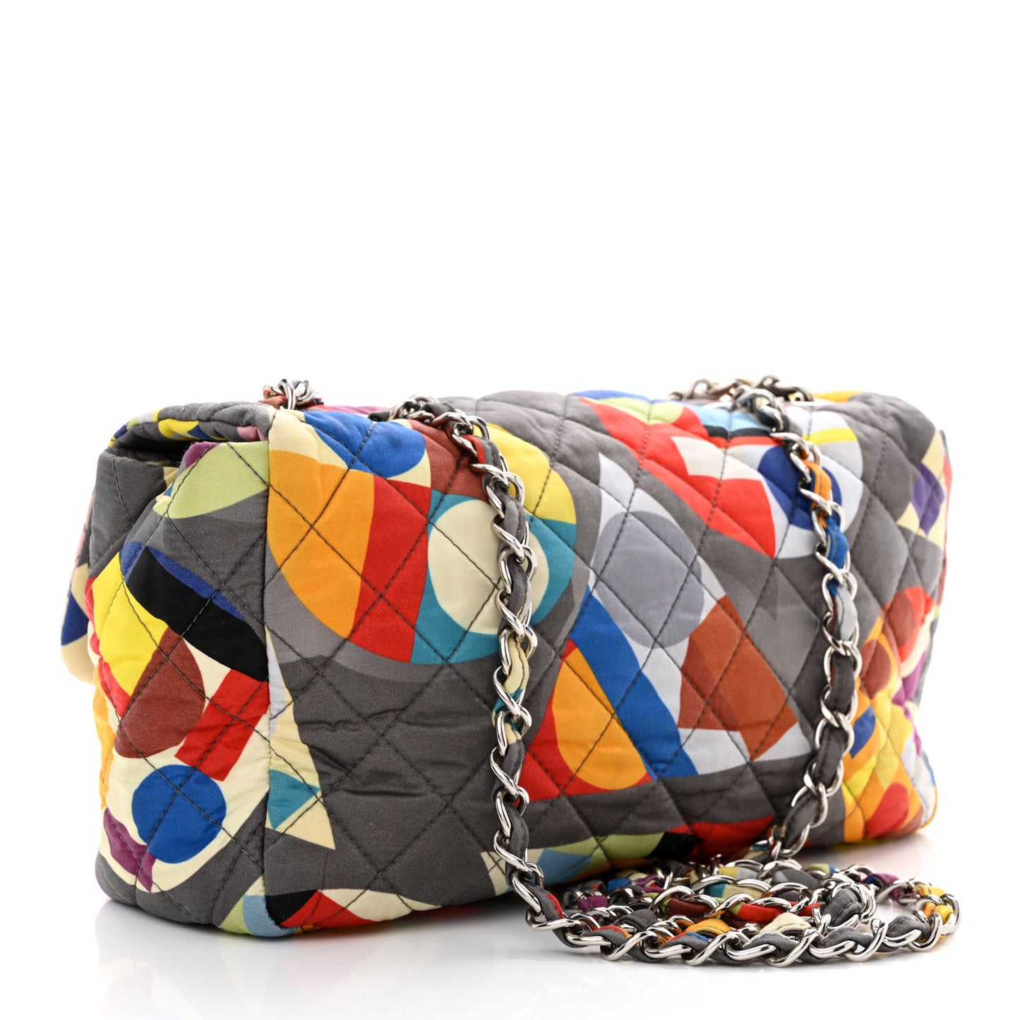 Nylon Printed Medium Coco Color Flap Multicolor