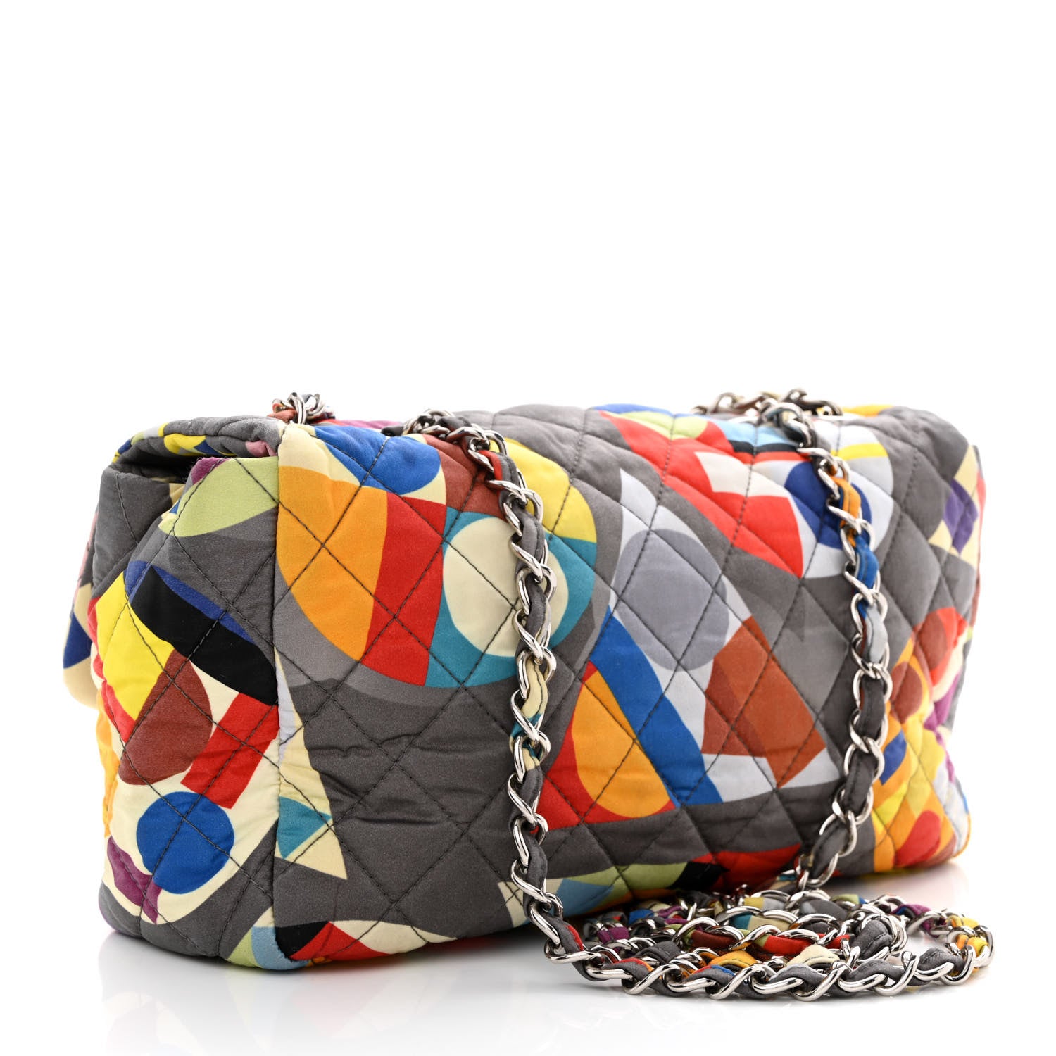 Chanel Nylon Printed Medium Coco Color Flap Multicolor 3 of 11