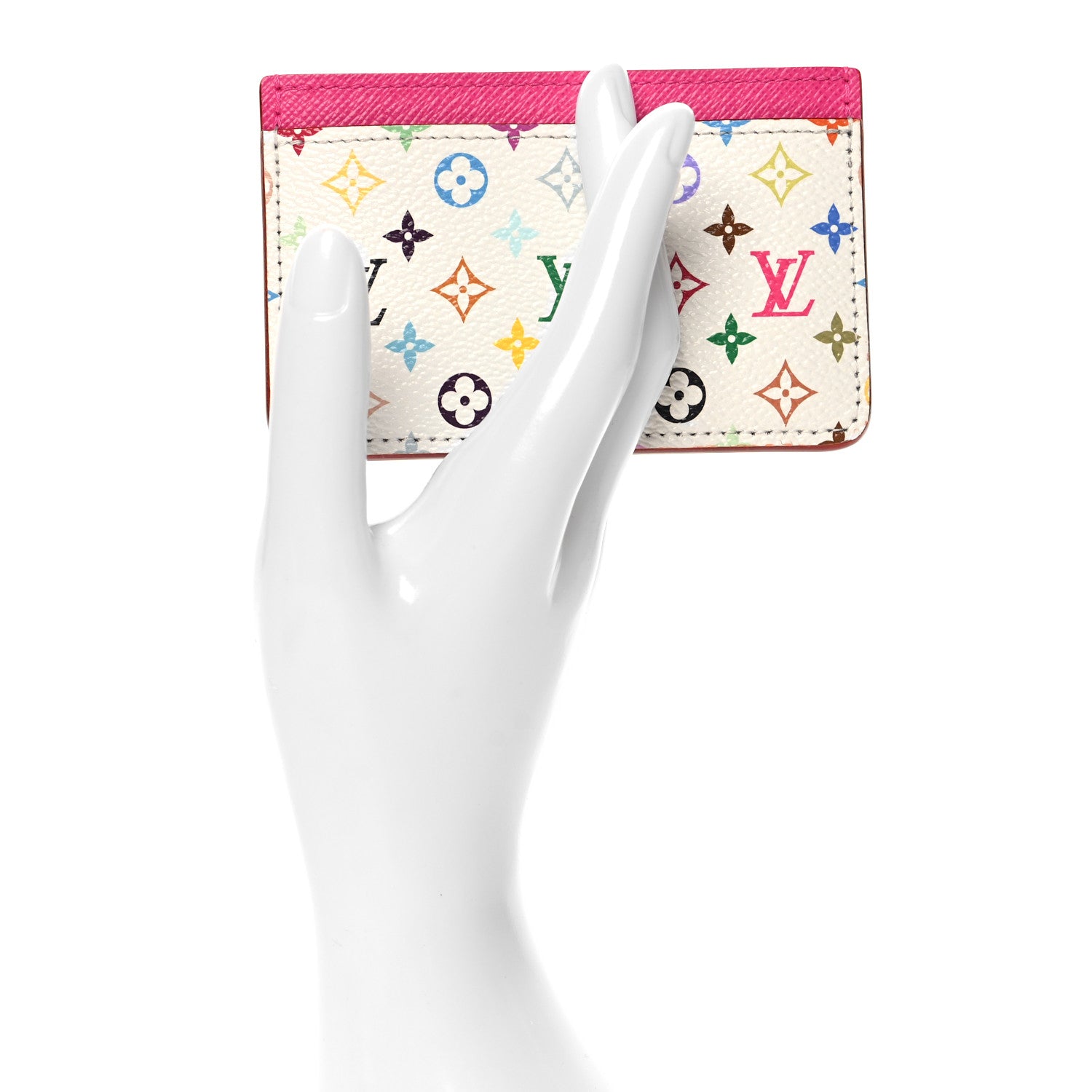 Louis Vuitton LV X TM Monogram Multicolor Card Holder Kawaii Pink 2 of 7