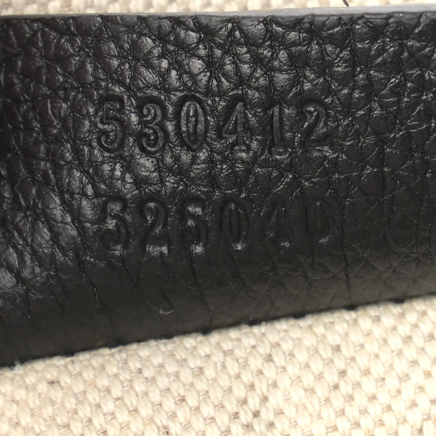 Grained Calfskin Logo Belt Bag Black