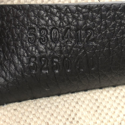Gucci Grained Calfskin Logo Belt Bag Black 6 of 9