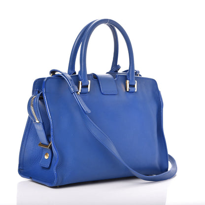 Saint Laurent Calfskin Monogram Baby Cabas Blue Majorelle 3 of 21