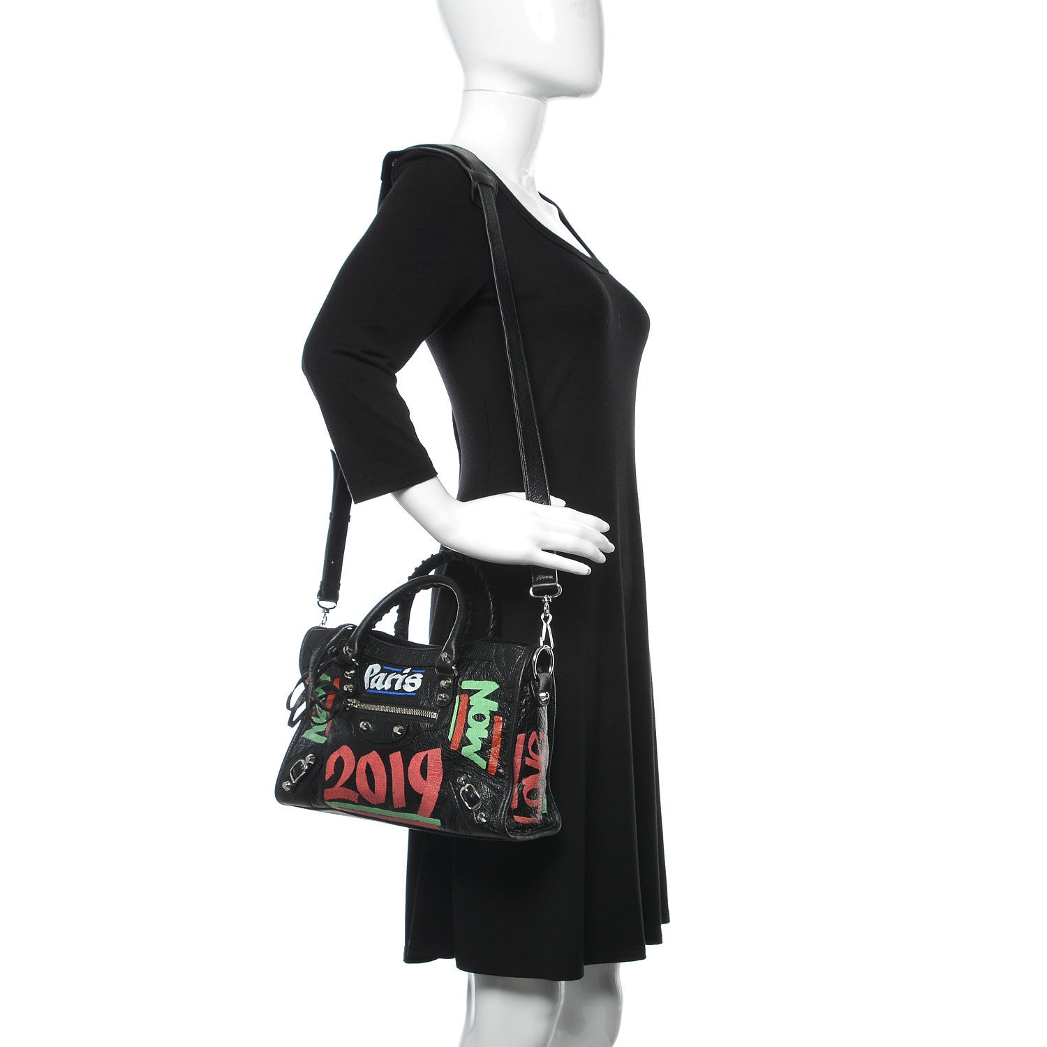 Balenciaga Agneau Arena Car Tag Classic Silver Hardware S City Black TBC 2 of 9