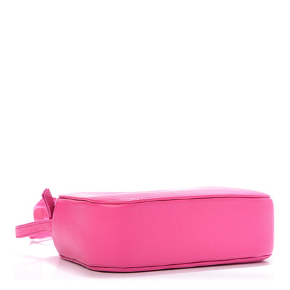 Balenciaga Calfskin Logo XS Everyday Camera Bag Acid Fuchsia Black 4 of 10