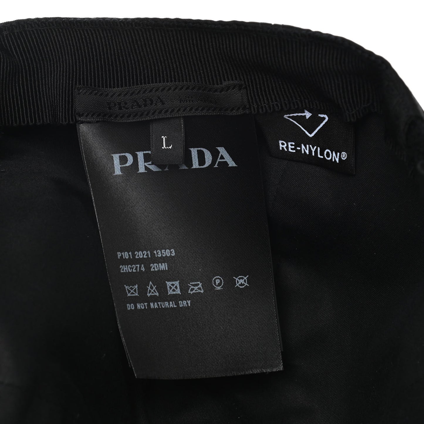 Re-Nylon Mens Baseball Cap L Black