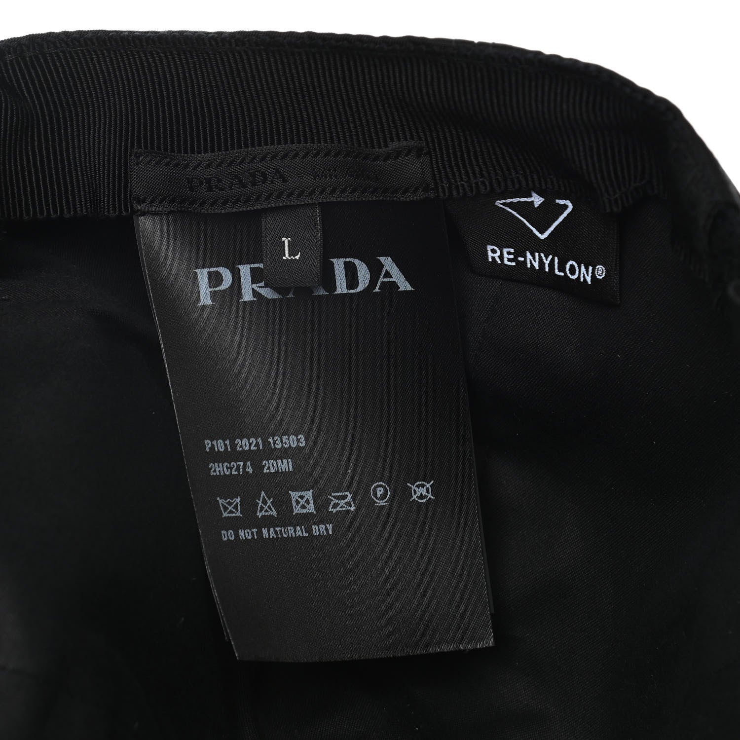 Prada Re-Nylon Mens Baseball Cap L Black 6 of 9