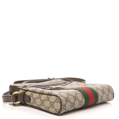 Gucci GG Supreme Monogram Web Small Ophidia Messenger Bag Brown 4 of 10
