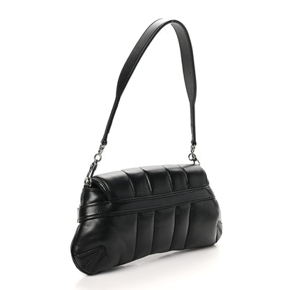 Gucci Nappa Vertical Matelasse Small Maxi Horsebit Chain Shoulder Bag Black 3 of 10