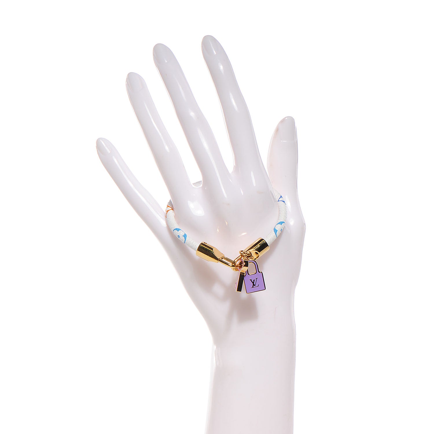 Louis Vuitton Monogram Multicolor Luck It Bracelet 17 White 2 of 4