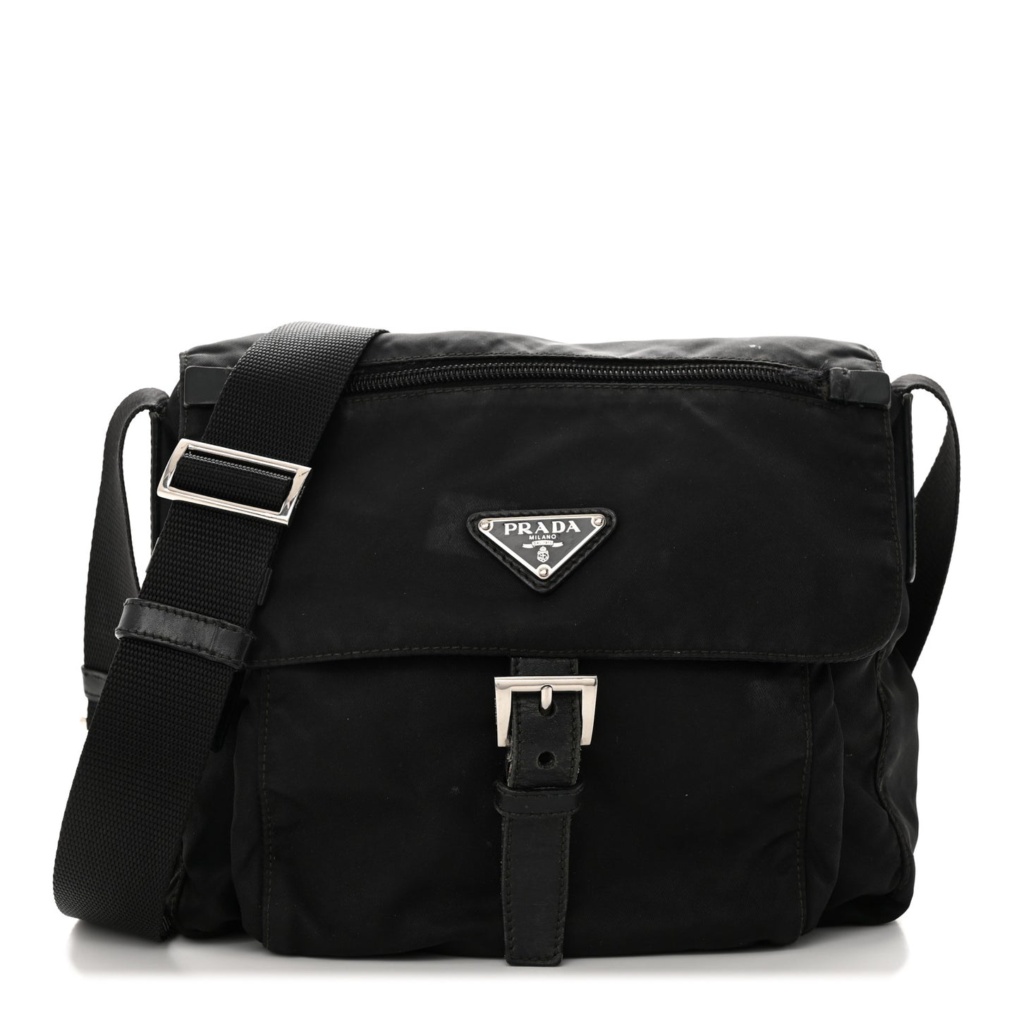 Nylon Vela Messenger Black