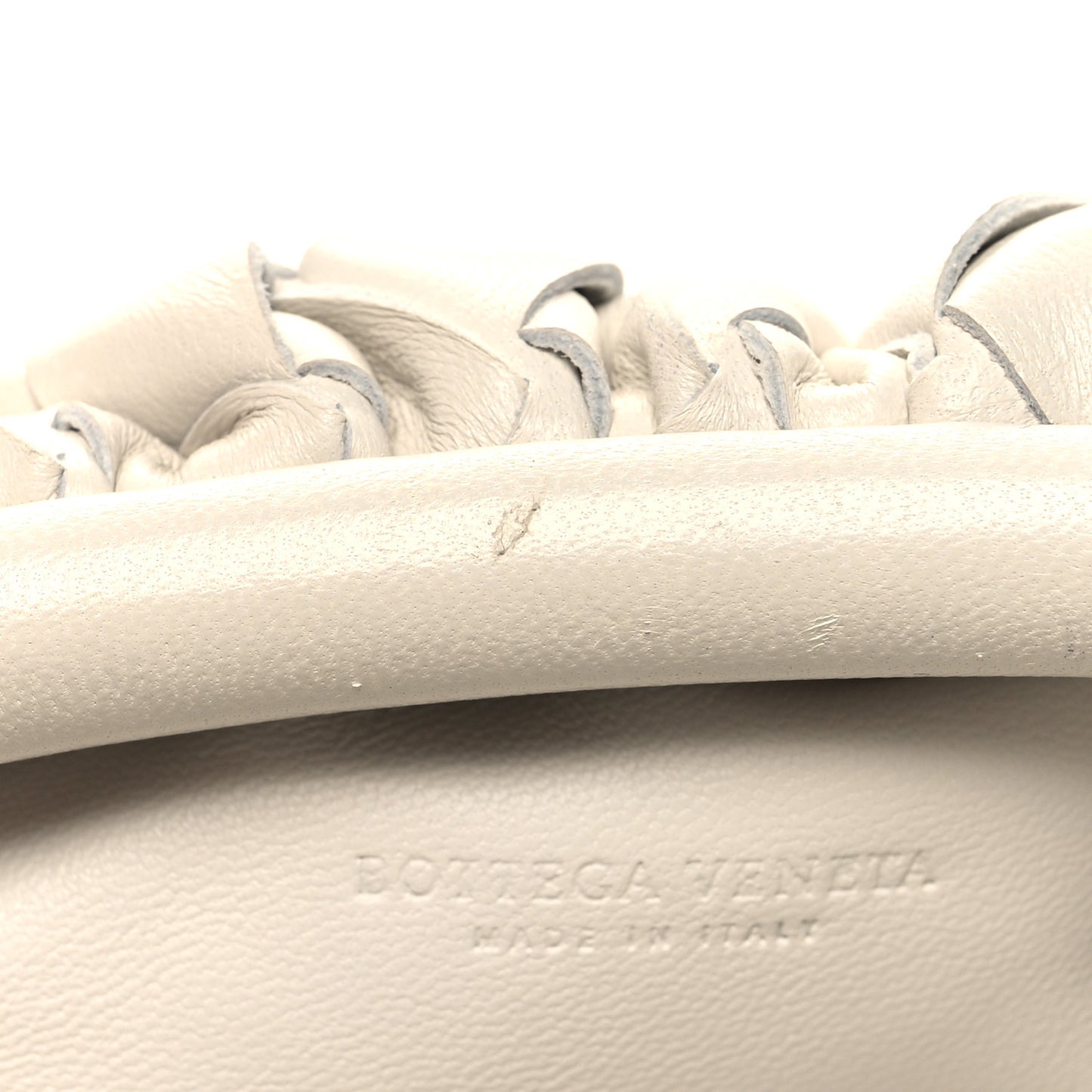 Nappa Intrecciato The Mini Pouch Chalk