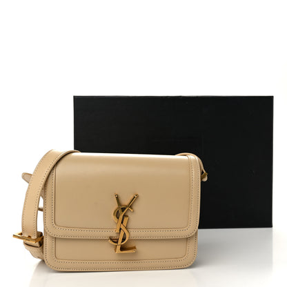 Saint Laurent Smooth Calfskin Small Solferino Satchel Ivory Natural 10 of 10