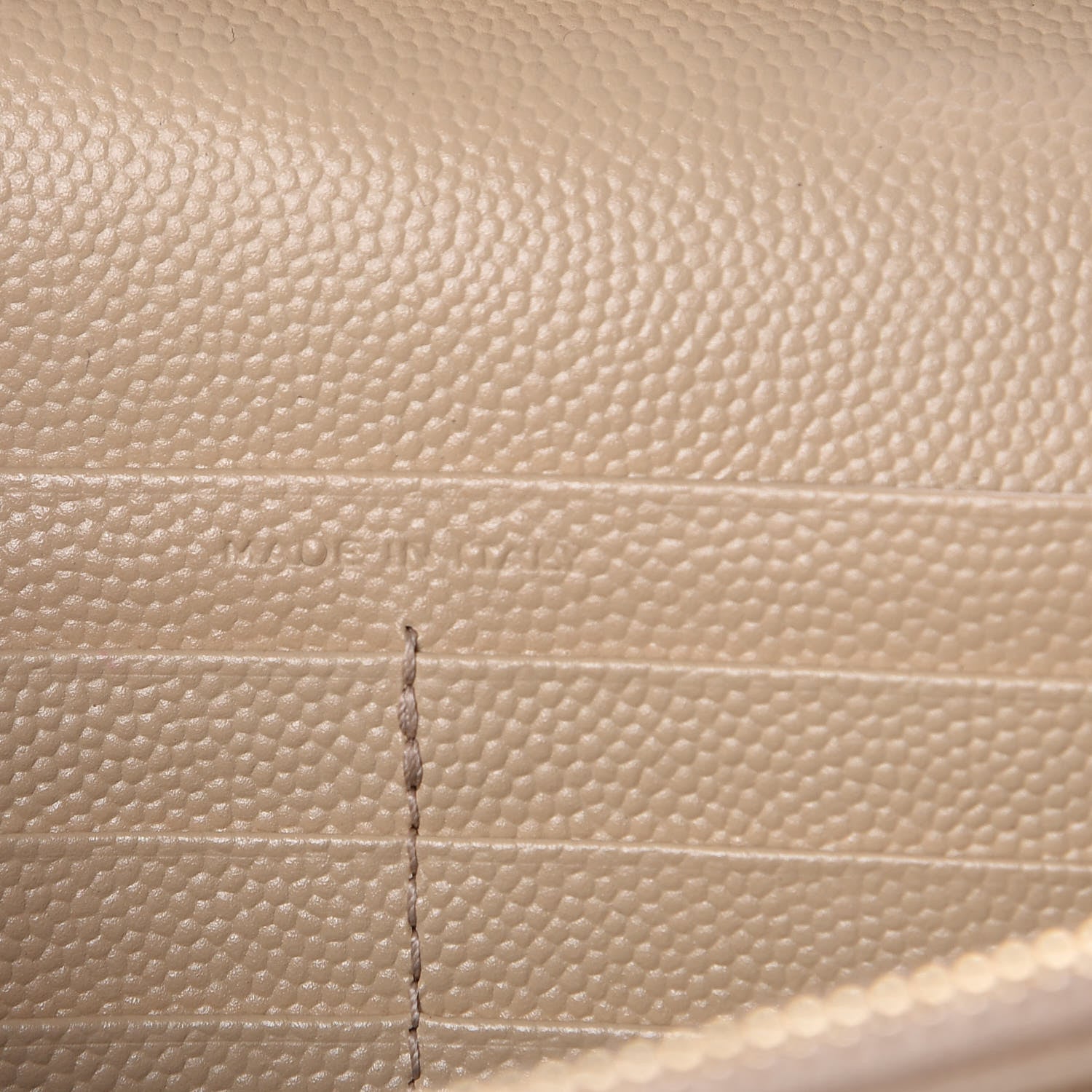 Saint Laurent Grain De Poudre Matelasse Chevron Monogram Chain Wallet Nude Powder 8 of 10